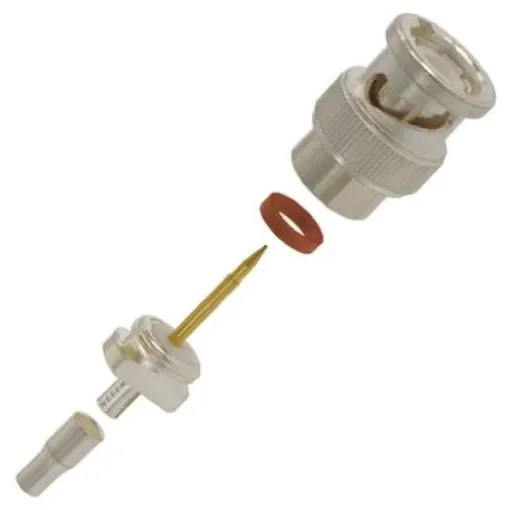 TE Connectivity, Plug Cable Mount BNC Connector, 50O, Crimp Termination, Straight Body - 2-5330061-1 product image