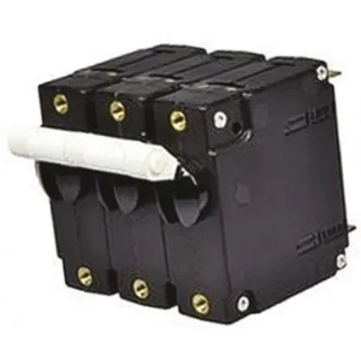 TE Connectivity Thermal Circuit Breaker - W69 3 Pole 277V ac Voltage Rating, 20A Current Rating - W69-X2Q12-20 product image