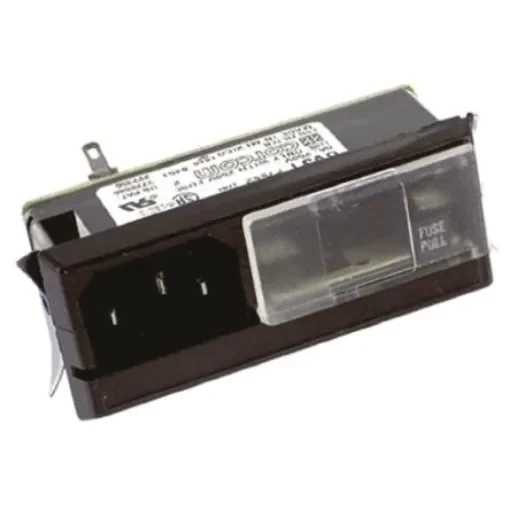 TE Connectivity 6A, 250 V ac Male Snap-In IEC Filter 6VJ1, Spade 1 Fuse product image