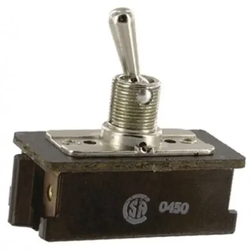 TE Connectivity Toggle Switch, Panel Mount, On-Off-On, DPST, Screw Terminal, 125V - 7360K8 product image