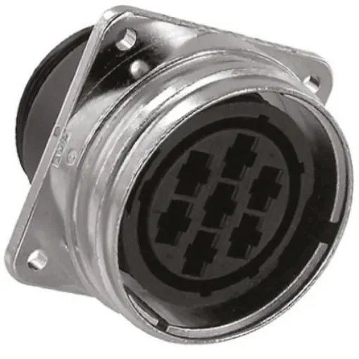 TE Connectivity Circular Connector, 7 Contacts, Flange Mount, Socket, Male to Female, CPC Series 3 Series - 208485-1 product image