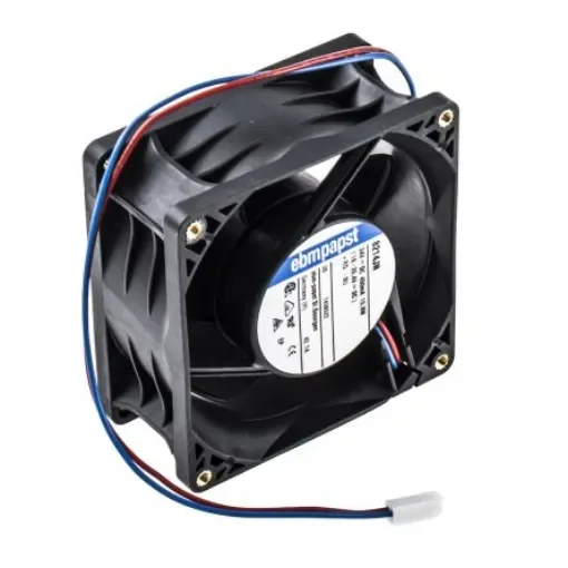 ebm-papst 8200 J Series Axial Fan, 24 V dc, DC Operation, 132m³/h, 11W, 80 x 80 x 38mm - 8214JN-RS0 product image