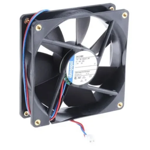 ebm-papst 3400 N Series Axial Fan, 12 V dc, DC Operation, 94m³/h, 2.5W, 92 x 92 x 25mm - 3412NGH-RS0 product image
