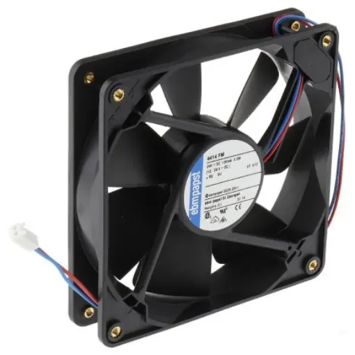 ebm-papst 4400 F Series Axial Fan, 24 V dc, DC Operation, 140m³/h, 3.2W, 119 x 119 x 25mm - 4414FM-RS0 product image