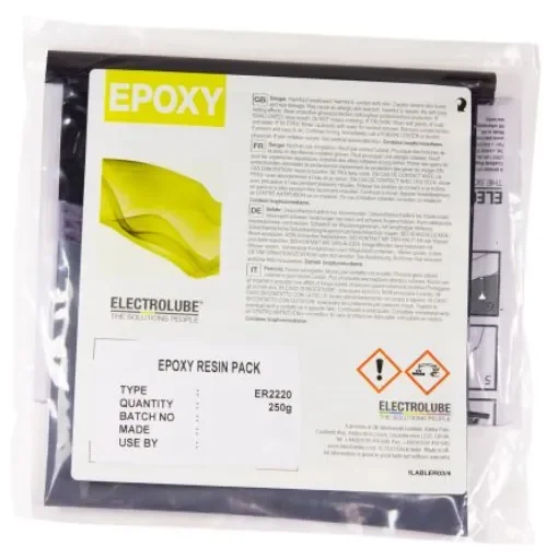 Electrolube ER2220 Black, Grey 250 g Epoxy Resin Adhesive Pack - ER2220RP250G product image