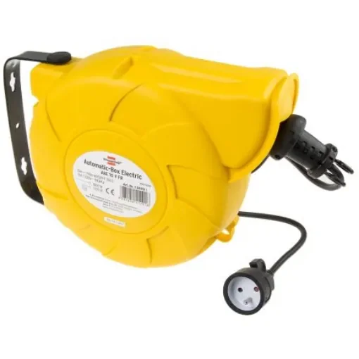brennenstuhl 2m 1 Socket Type E - French Cable Reel Cassette Reel, 230 V, IP20 - 1241024300 product image