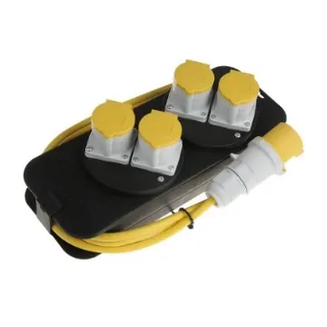 brennenstuhl 2m 4 Socket BS4343/EN60309 110V-16A Extension Lead, 110 V, IP44 - 1151413 product image