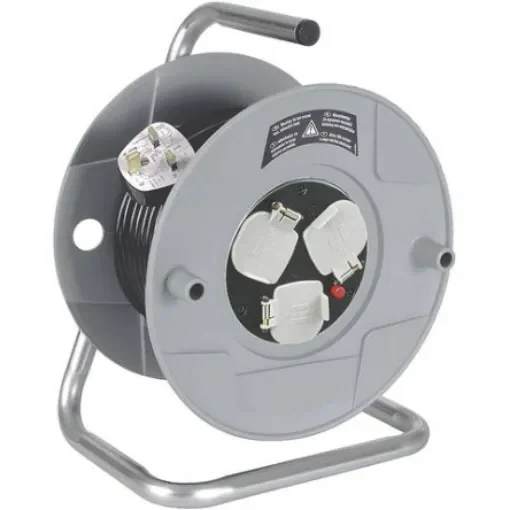 brennenstuhl 50m 3 Socket Type G - British Cable Reel Open Reel, 240 V, IP20 - 1698413001 product image