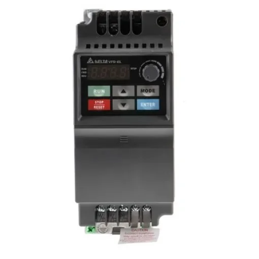 Delta Electronics Inverter Drive, 0.75 kW, 1 Phase, 230 V ac, 9.5 A, VFD-EL Series - VFD007EL21A product image