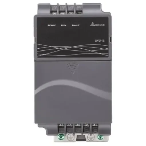 Delta Electronics Inverter Drive, 0.4 kW, 1 Phase, 230 V ac, 2.7 A, 6.5 A, VFD-E Series - VFD004E21T product image