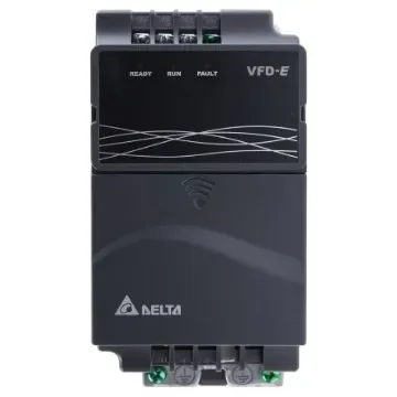 Delta Electronics Inverter Drive, 1.5 kW, 3 Phase, 460 V ac, 4.3 A, VFD-E Series - VFD015E43T product image