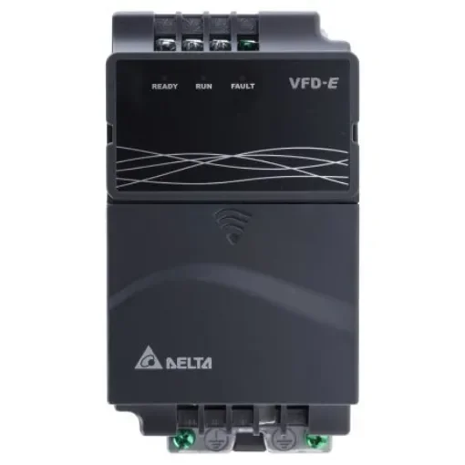 Delta Electronics Inverter Drive, 1.5 kW, 3 Phase, 460 V ac, 4.3 A, VFD-E Series - VFD015E43T product image