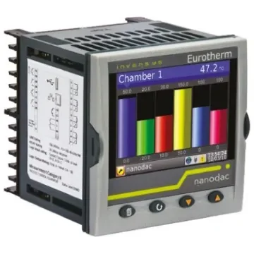 Eurotherm NANODAC/VL, 4 Input Channels, 3 Output Channels, Graphical Chart Recorder Measures Current, Millivolt, - NANODAC/VL/X/X/LRR product image