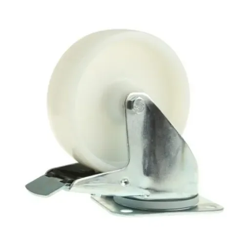 Tente Braked Swivel Castor Wheel, 250kg Capacity, 125mm Wheel - 3477UOR125P62 product image