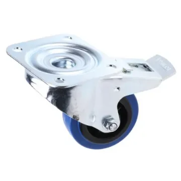 Tente Braked Swivel Castor Wheel, 70kg Capacity, 80mm Wheel - 3477PIR080P62 product image