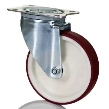 Tente Swivel Castor Wheel, 200kg Capacity, 125mm Wheel - 3470UAR125P62 red product image