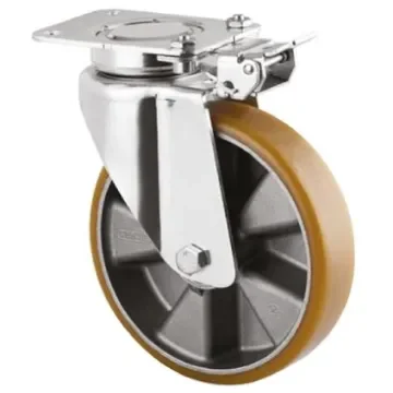 Tente Braked Swivel Castor Wheel, 600kg Capacity, 160mm Wheel - 3641ITP160P63 FLAT product image