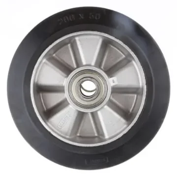 Tente Black Rubber Corrosion Resistant, Vulcanized Trolley Wheel, 900kg - IEP200x50-Ø20 product image