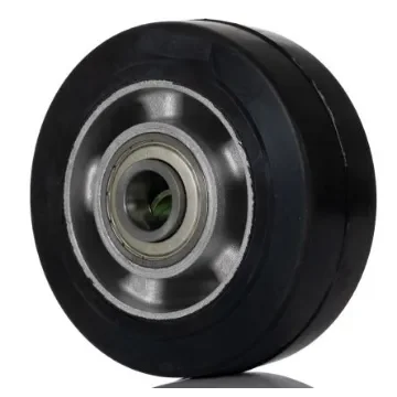 Tente Black Rubber Corrosion Resistant, Vulcanized Trolley Wheel, 600kg - IEP125x50-Ø20 product image