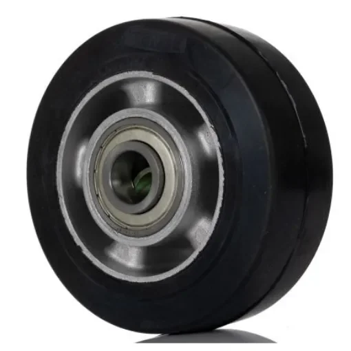 Tente Black Rubber Corrosion Resistant, Vulcanized Trolley Wheel, 600kg - IEP125x50-Ø20 product image