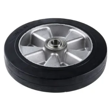 Tente Black Rubber Corrosion Resistant, Vulcanized Trolley Wheel, 1000kg - IEP250x50-Ø20 product image