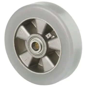 Tente Yellow Polyurethane Corrosion Resistant, Vulcanized Trolley Wheel, 800kg - ITP250x55-Ø20 flat product image