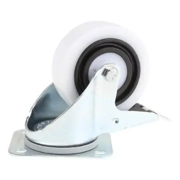 Tente Swivel Castor Wheel, 160kg Capacity, 100mm Wheel - 3477HUR100P62 White product image