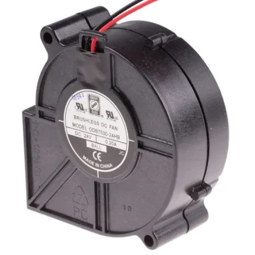 RS PRO Centrifugal Fan, 24 V dc, 10cfm, DC Operation, 75mm - 7874013 product image