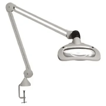 Luxo Wave LED LED Magnifying Lamp with Table Clamp Mount, 3.5dioptre, 175 x 108mm Lens - WAL026019 product image