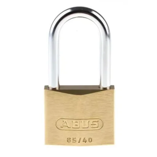 ABUS Key Weatherproof Brass, Steel Padlock, Keyed Alike, 6mm Shackle, 65mm Body - 65/40HB40 KA6401 product image