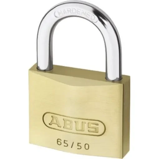 ABUS Key Weatherproof Brass, Steel Padlock, Keyed Alike, 6mm Shackle, 65mm Body - 65/50 KA6502 product image