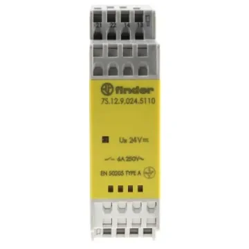 Finder DIN Rail Force Guided Relay, 24V dc Coil Voltage, 2 Pole, SPDT - 7S.12.9.024.5110 product image