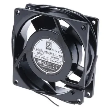 RS PRO Axial Fan, 230 V ac, AC Operation, 59.5m³/h, 13W, 92 x 92 x 26mm - 7897889 product image