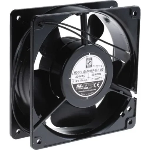 RS PRO Axial Fan, 230 V ac, AC Operation, 186.9m³/h, 15W, 120 x 120 x 38mm - 7897898 product image