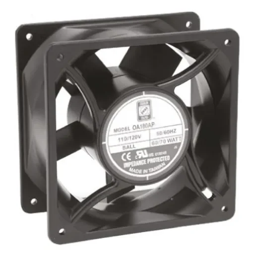 RS PRO Axial Fan, 230 V ac, AC Operation, 120.6m³/h, 11W, 120 x 120 x 38mm - 7897905 product image