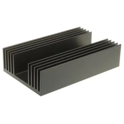 RS PRO Heatsink, Universal Rectangular Alu, 0.59°C/W, 200 x 125 x 50mm - 7898576 product image
