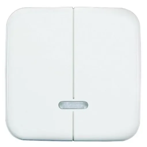Busch Jaeger - ABB White 2 Gang Light Switch Cover - 6545-214 product image