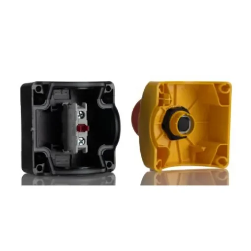 Lovato S1PY Series Key Release Emergency Stop Push Button, Surface Mount, 40mm Cutout, 1NC, IP66, IP67, IP69K - S1PY91KS product image