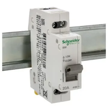 Schneider Electric 2P Pole DIN Rail Isolator Switch - 20A Maximum Current, IP40 - A9S60220 product image