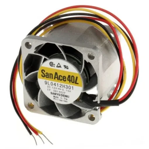 Sanyo Denki San Ace 9L Series Axial Fan, 12 V dc, DC Operation, 22m³/h, 1.8W, 150mA Max, 40 x 40 x 28mm - 9L0412H301 product image