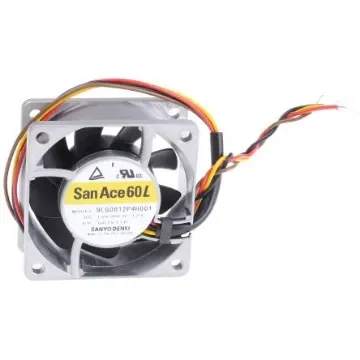 Sanyo Denki San Ace 9LG Series Axial Fan, 12 V dc, DC Operation, 47m³/h, 2.04W, 170mA Max, 60 x 60 x 25mm - 9LG0612P4H001 product image