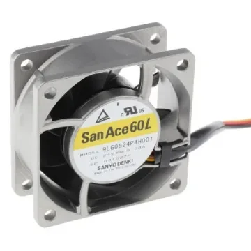 Sanyo Denki San Ace 9LG Series Axial Fan, 24 V dc, DC Operation, 47m³/h, 1.92W, 80mA Max, 60 x 60 x 25mm - 9LG0624P4H001 product image