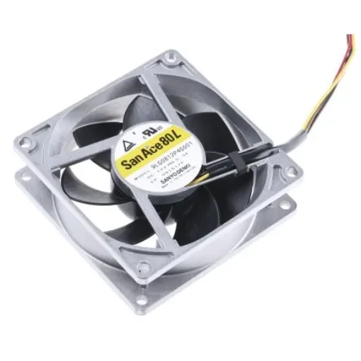 Sanyo Denki San Ace 9LG Series Axial Fan, 12 V dc, DC Operation, 92m³/h, 3.6W, 300mA Max, 80 x 80 x 25mm - 9LG0812P4G001 product image
