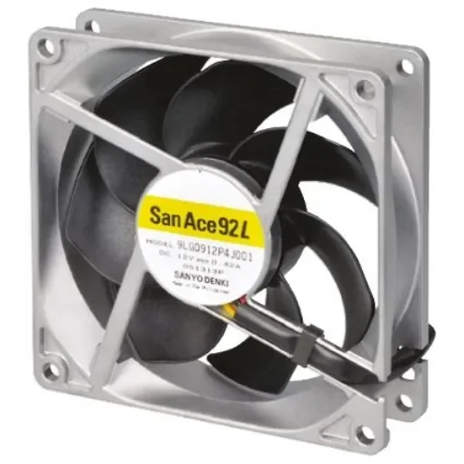 Sanyo Denki San Ace 9LG Series Axial Fan, 12 V dc, DC Operation, 101m³/h, 2.64W, 220mA Max, 92 x 92 x 25mm - 9LG0912P4S001 product image