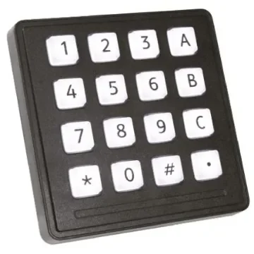 Storm IP65 16 Key Polymer Illuminated Keypad - 7203-16TW202 product image