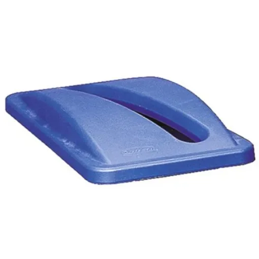 Rubbermaid Commercial Products 519mm Blue Plastic Bin Lid for Slim Jim Container, 70mm - FG270388 product image