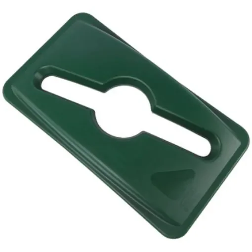Rubbermaid Commercial Products 519mm Green Plastic Bin Lid for Slim Jim Container, 137mm - 1788373 product image
