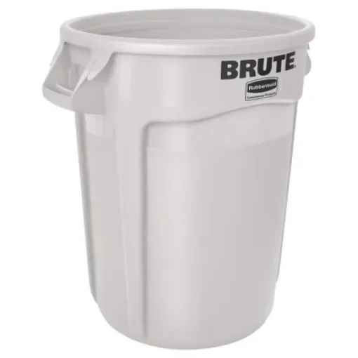 Rubbermaid Commercial Products Brute 121L White PE Waste Bin - FG263200WHT product image