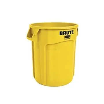 Rubbermaid Commercial Products Brute 75L Yellow PE Waste Bin - FG262000YEL product image
