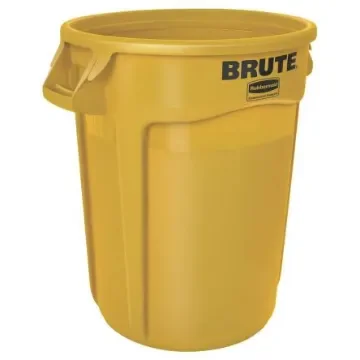 Rubbermaid Commercial Products Brute 121L Yellow PE Waste Bin - FG263200YEL product image